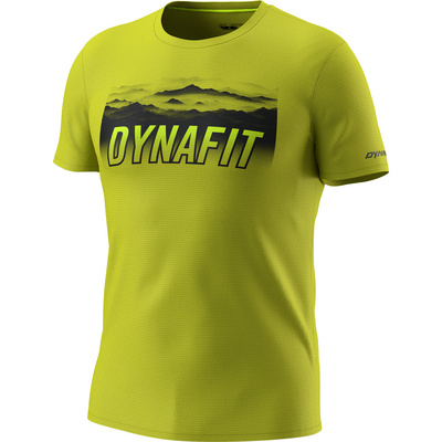 Dynafit Heren Transalper Graphic T-Shirt (Maat L, Geel)