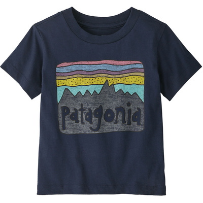 Patagonia Kinderen Baby Fitz Roy Skies T-Shirt (Maat 110, Blauw)