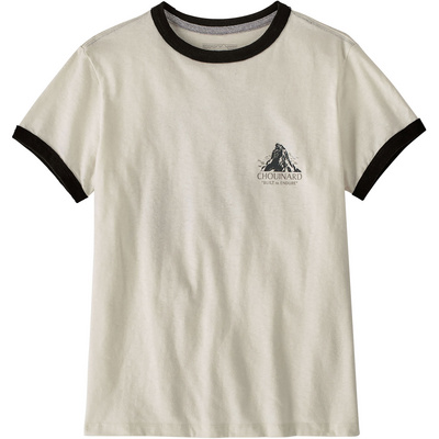 Patagonia Dames Ringer Chouinard Crest T-Shirt (Maat S, Wit)
