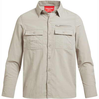 Craghoppers Heren Nosilife ADV III Hemd (Maat XL, Beige)