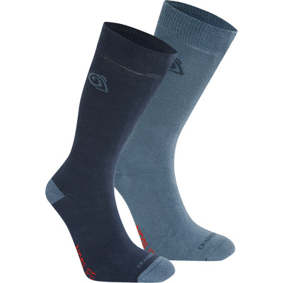 Craghoppers Nosilife 2-Pack Sokken (Maat 39 , Blauw)