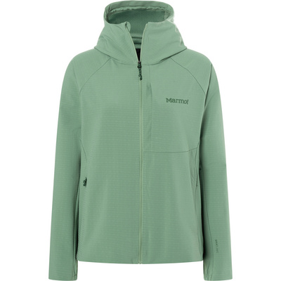 Marmot Dames Pinnacle DriClime Hoodie Jas (Maat M, Groen)