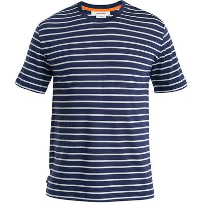 Icebreaker Heren Drayden Stripe T-Shirt (Maat M, Blauw)