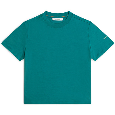 Icebreaker Dames Tech Lite III Crop T-Shirt (Maat L, Turquoise)