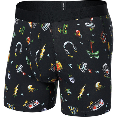 Saxx Underwear Heren Droptemp Cooling Cotton Boxer (Maat XXL, Zwart)