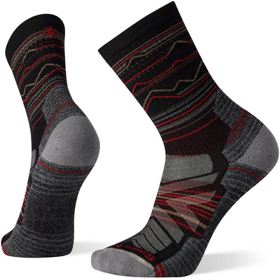 Smartwool Homme Chaussettes Hike Light Mountain Range Pattern Crew (taille 46 , Noir)