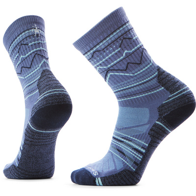 SmartWool Heren Hike Light Mountain Range Pattern Crew Sokken