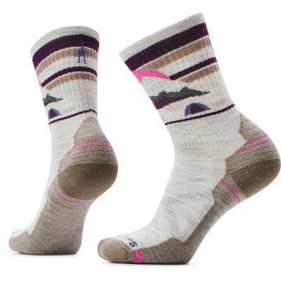 SmartWool Dames Hike Light New Pattern Crew Sokken