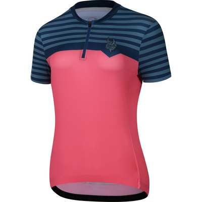 Protective Dames Preppy Fietsshirt (Maat L, Roze)