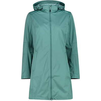 CMP Dames Light Softshell Hoodie Jas (Maat S, Turquoise)