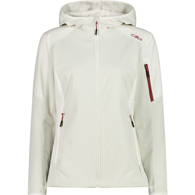 CMP Dames Light Softshell Hoodie Jas (Maat L, Wit)