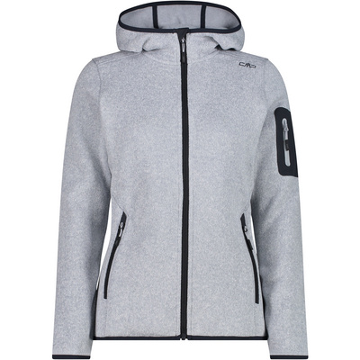 CMP Dames Zip Hoodie Vest (Maat XL, Grijs)