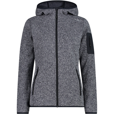 CMP Dames Zip Hoodie Vest (Maat XXS, Grijs)