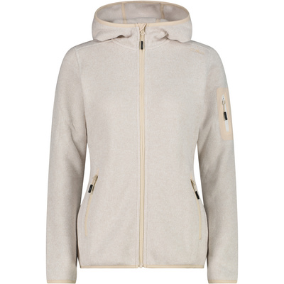 CMP Dames Zip Hoodie Vest (Maat XXS, Beige)