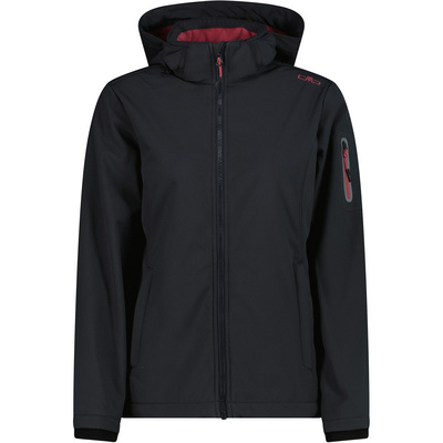 CMP Softshell-jack WOMAN JACKET ZIP HOOD Warmte- & wind- & waterafstotend (1 stuk)