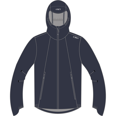 CMP Homme Veste Hoodie (taille 4XL, Gris)