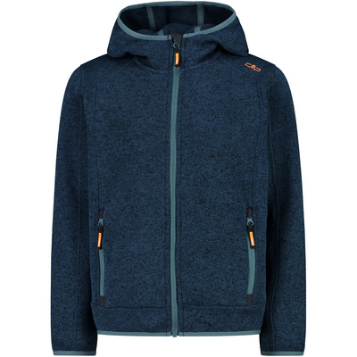 CMP Kinderen Fleece Hoodie Vest (Maat 110, Blauw)