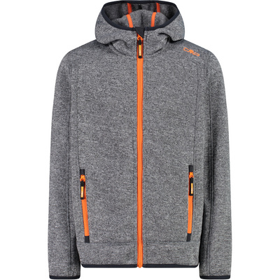 CMP Kinderen Fleece Hoodie Vest (Maat 116, Grijs)