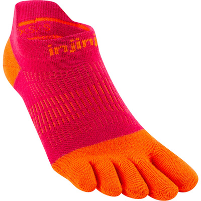 Injinji Dames Run Lightweight No-Show Sokken (Maat 35 , Rood)