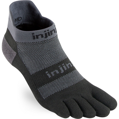 Injinji Run Midweight No Show Sokken (Maat 40.5 , Zwart)