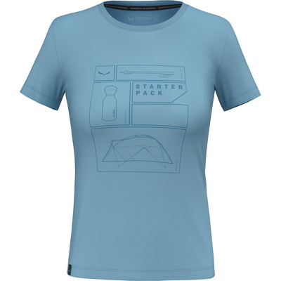 Salewa Dames Eagle Pack Dry T-Shirt (Maat M, Blauw)