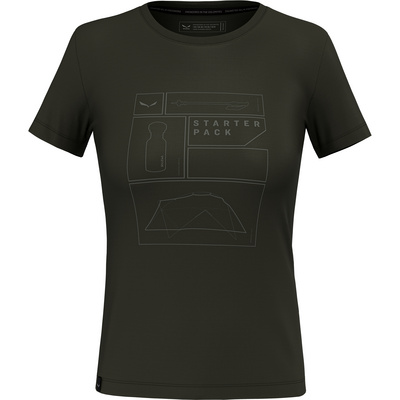 Salewa Dames Eagle Pack Dry T-Shirt (Maat M, Groen)