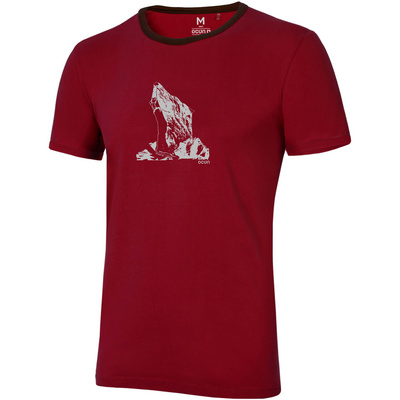 Ocun Heren Classic T Organic Airwolf T-Shirt (Maat S, Rood)