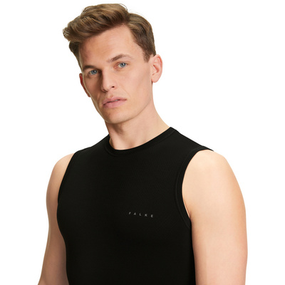 Falke Homme Débardeur Wool-Tech Light (taille S, Noir)