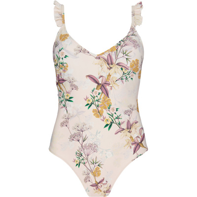 Barts Dames Bo Plunge Zwempak (Maat S, Beige)