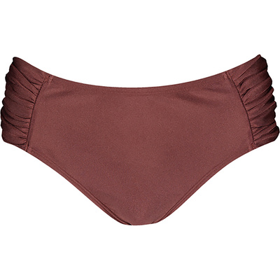 Barts Dames Isla Mid Waist Bikini Broek (Maat M, Bruin)