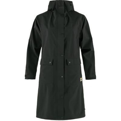 Fjällräven Dames Vardag Rain Parka (Maat M, Zwart)