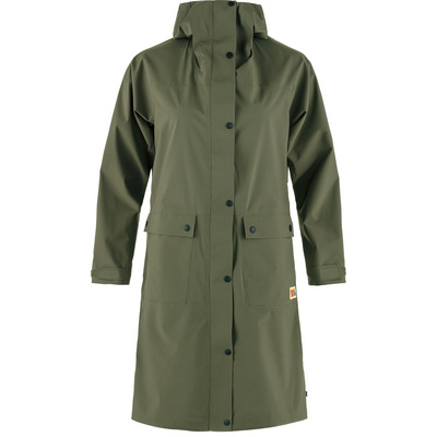 Fjällräven Dames Vardag Rain Parka (Maat S, Groen)