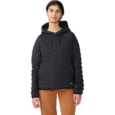 Mountain Hardwear Dames Stretchdown Light Hoodie Anorak (Maat XS, Zwart)