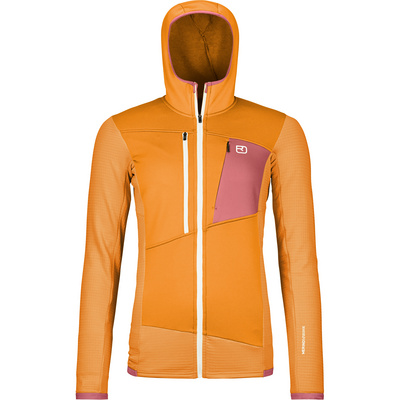 Fleece Grid Hoodie Jacke