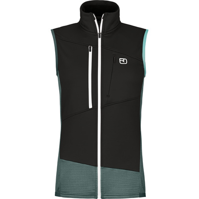 Ortovox Dames Fleece Grid Bodywarmer (Maat XS, Grijs)