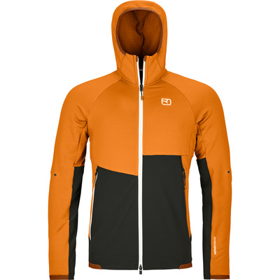 Ortovox Heren Fleece Rib Hoodie Vest (Maat L, Bruin)