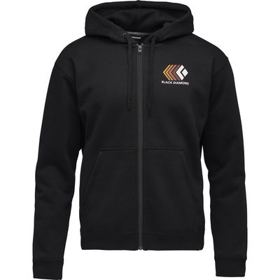 Black Diamond Heren Faded Full Zip Hoodie (Maat L, Zwart)