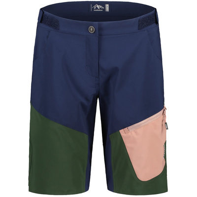 Maloja Dames RoschiaM. Fietsbroek kort (Maat M, Blauw)
