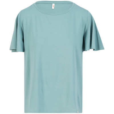 Blutsgeschwister Dames Bella Farfalla Crew T-Shirt (Maat S, Blauw)