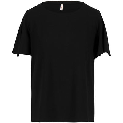 Blutsgeschwister Dames Bella Farfalla Crew T-Shirt (Maat S, Zwart)