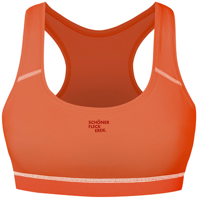 Ein schöner Fleck Erde Dames Wow Sport BH (Maat XS, Oranje)