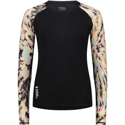 Mons Royale Femme T-shirt long Bella Merino Air-Con (taille S, Multicolore)