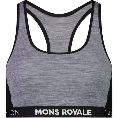 Mons Royale Femme Soutien-gorge de sport Sierra (taille XS, Gris)