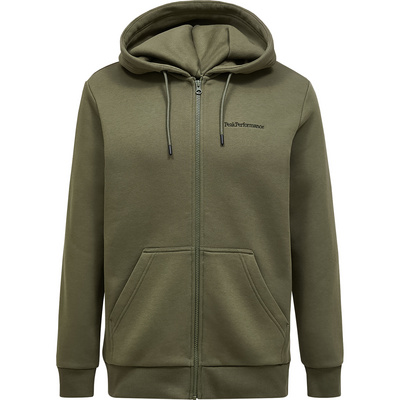 Peak Performance Heren Original Small Logo Hoodie Vest (Maat S, Olijf)