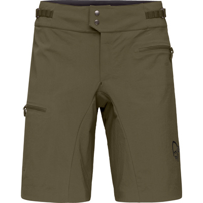 Norrona Dames Fjørå Flex1 Light Short (Maat L, Olijf)