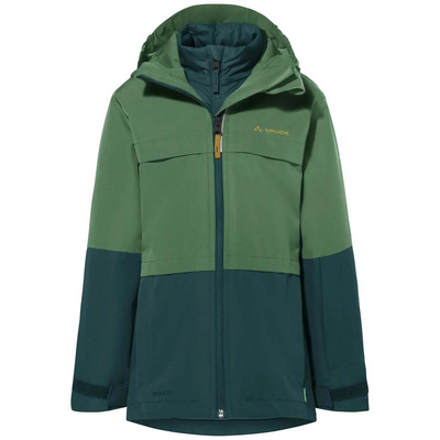 Vaude Kinderen Snow Cup 3in1 III Jas (Maat 104, Groen)