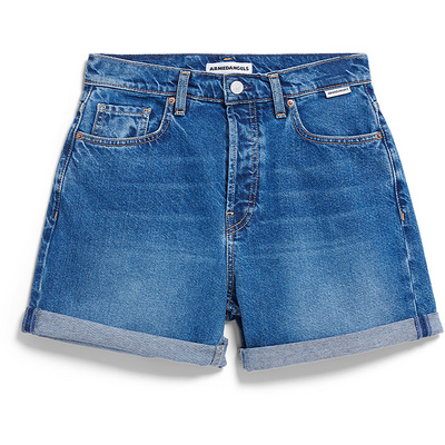 Armedangels Dames Sheaari Jeans Short (Maat S , Blauw)