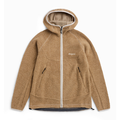 Bergans Femme Veste Vaagaa Merino Terry Hoodie (taille XS, Brun)