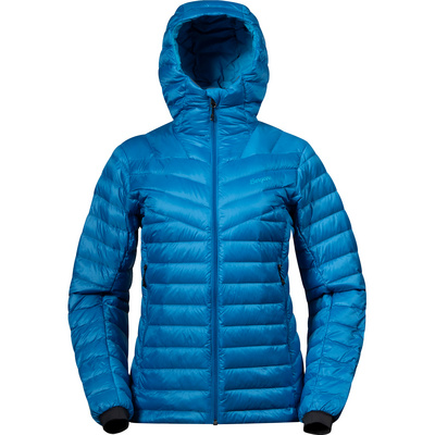 Bergans Dames Rabot Light Down Hoodie Jas (Maat M, Blauw)