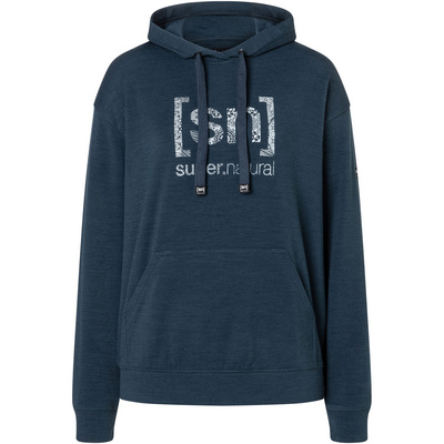 Super.Natural Femme Sweat à capuche Arabesque (taille XL, Bleu)